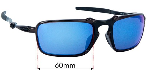 OAKLEY サングラス BADMAN OO6020-03 Oakley X Metal Badman OO6020 60mm Replacement Lenses